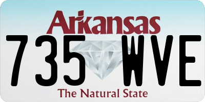AR license plate 735WVE