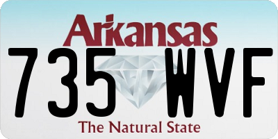 AR license plate 735WVF