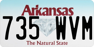 AR license plate 735WVM
