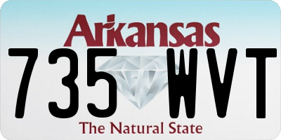 AR license plate 735WVT