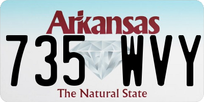 AR license plate 735WVY