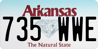 AR license plate 735WWE