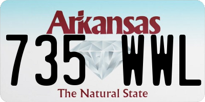 AR license plate 735WWL