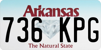 AR license plate 736KPG