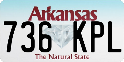 AR license plate 736KPL