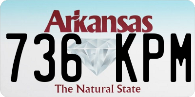 AR license plate 736KPM