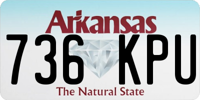 AR license plate 736KPU