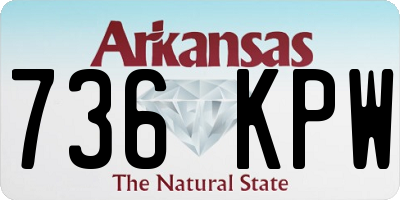 AR license plate 736KPW