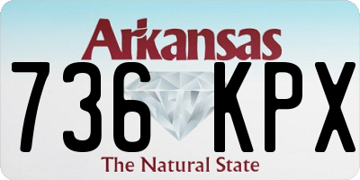 AR license plate 736KPX