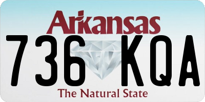AR license plate 736KQA