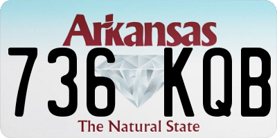 AR license plate 736KQB