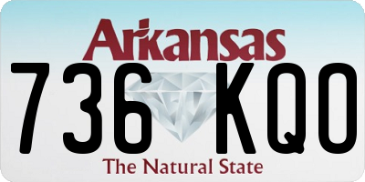 AR license plate 736KQO