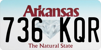 AR license plate 736KQR