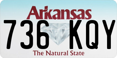 AR license plate 736KQY