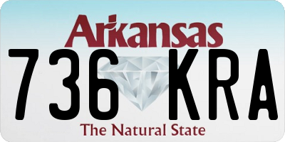 AR license plate 736KRA