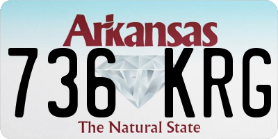 AR license plate 736KRG