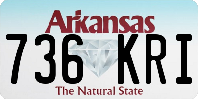 AR license plate 736KRI