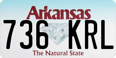 AR license plate 736KRL