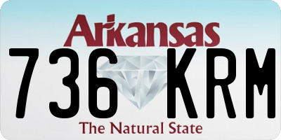 AR license plate 736KRM