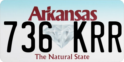 AR license plate 736KRR