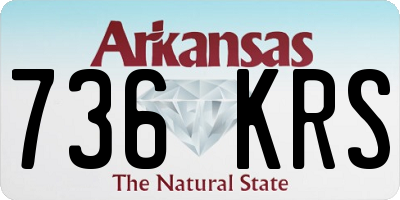 AR license plate 736KRS