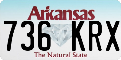 AR license plate 736KRX
