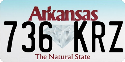 AR license plate 736KRZ
