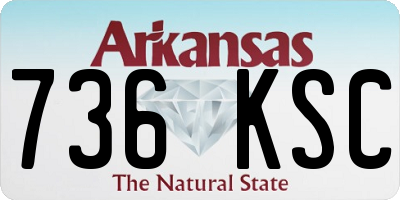 AR license plate 736KSC