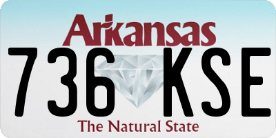 AR license plate 736KSE