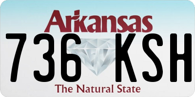 AR license plate 736KSH