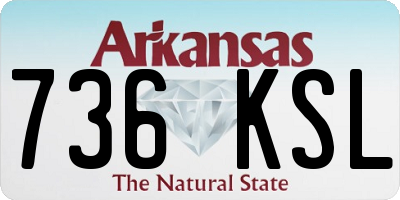 AR license plate 736KSL