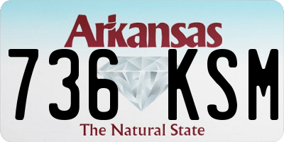 AR license plate 736KSM