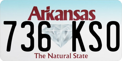 AR license plate 736KSO