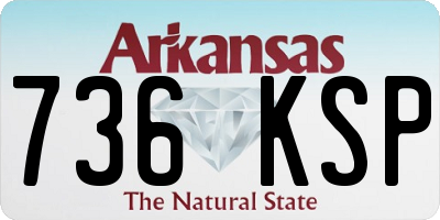 AR license plate 736KSP
