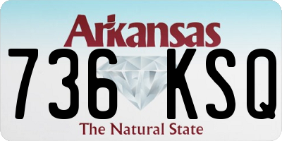 AR license plate 736KSQ