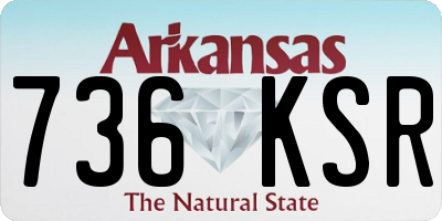 AR license plate 736KSR