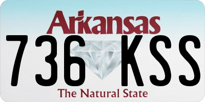 AR license plate 736KSS