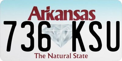 AR license plate 736KSU