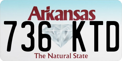 AR license plate 736KTD