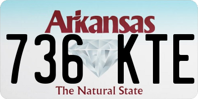 AR license plate 736KTE
