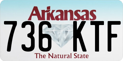 AR license plate 736KTF