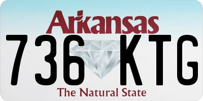 AR license plate 736KTG