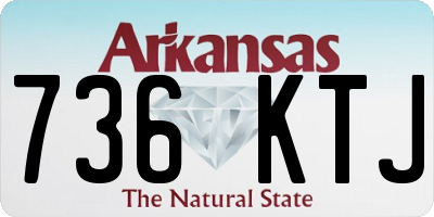 AR license plate 736KTJ