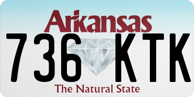 AR license plate 736KTK