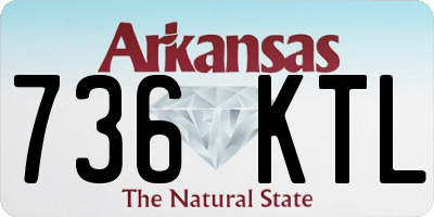 AR license plate 736KTL
