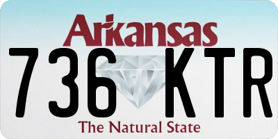 AR license plate 736KTR