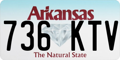 AR license plate 736KTV