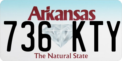 AR license plate 736KTY