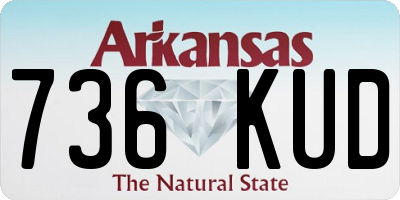 AR license plate 736KUD