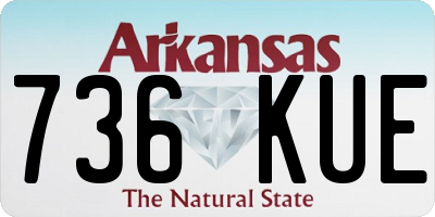 AR license plate 736KUE